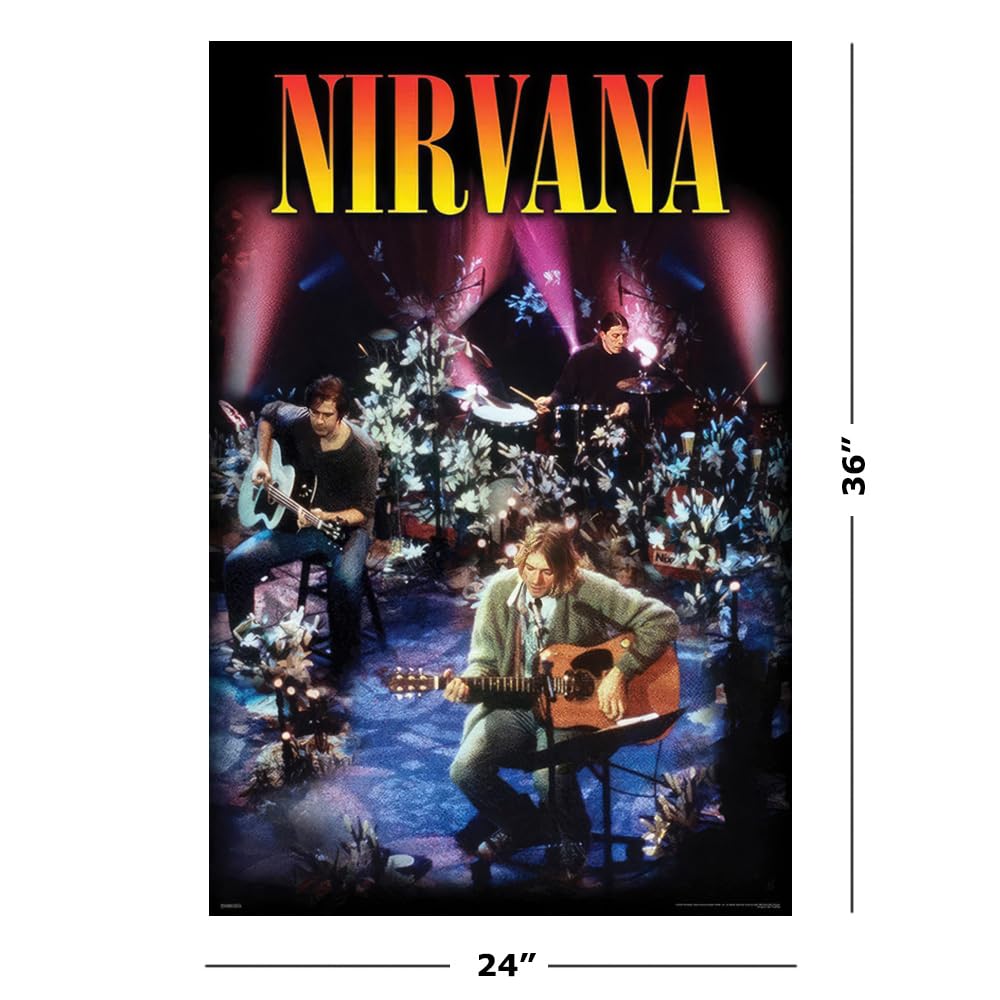 Amazon.com: Nirvana - Music Poster (MTV Unplugged - Album Cover