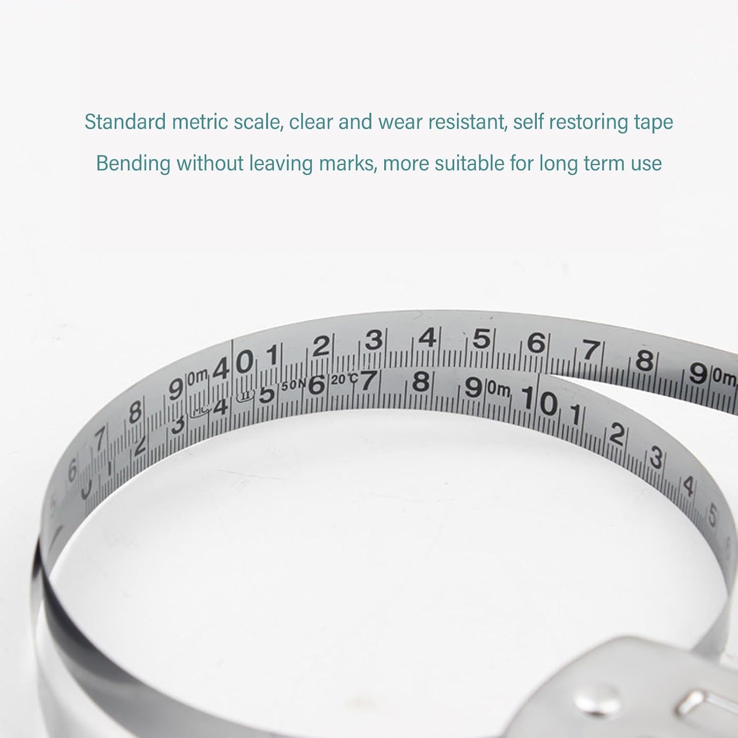 Open Reel Tape Measure 164ft Steel Long Measuring Tape with Ergonomic Handle for Engineers Home Construction