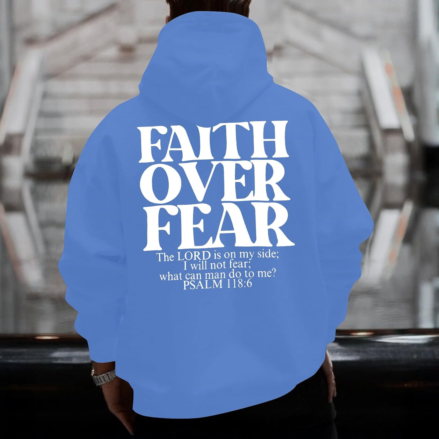 Christian Hoodies for Men Faith Cross Sweatshirts Jesus Hoodie Bible Religious Pullover Christian Gifts for Men - Image 3