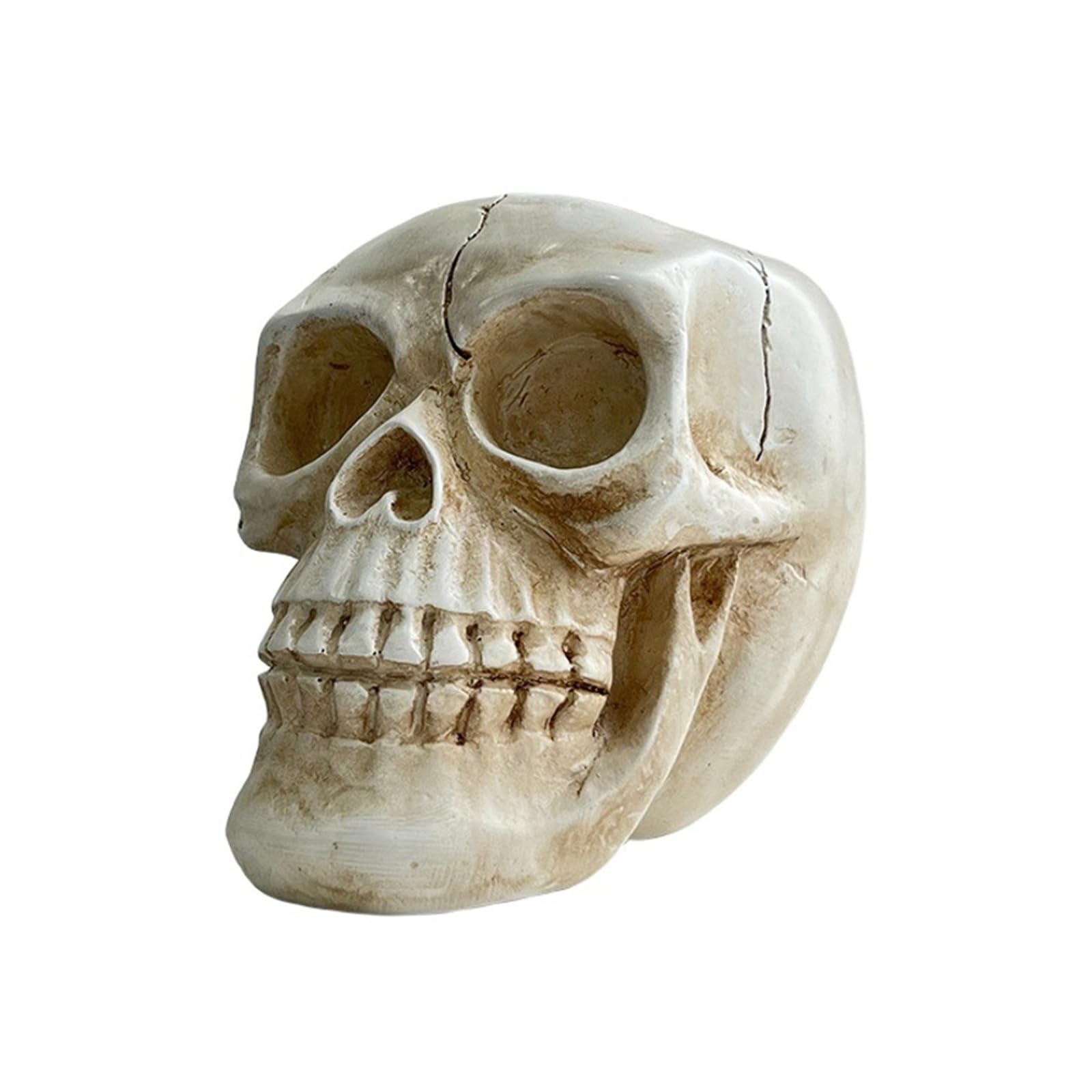 OTKSMDYY Halloween Skull Flower Pot Ornaments Ghost Festival Home Bonsai Storage Resin Crafts