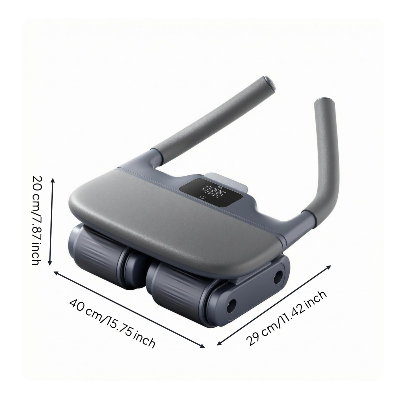 Baoblaze Rueda Abdominal Rodillo de Ejercicio Entrenador de Core Aparato de Fitness con Estabilidad y Comodidad Acolchada Guía Controlado y Parte Adecuada para