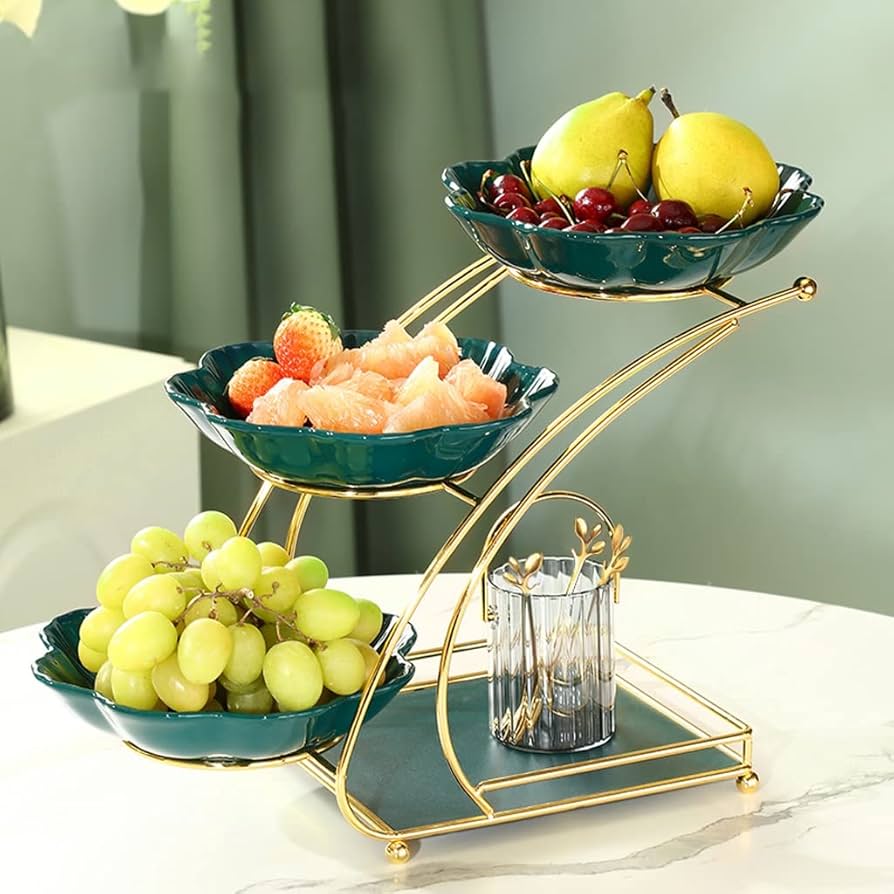 Amazon｜フルーツ スタンド フルーツ入れ 3層のフルーツボウル