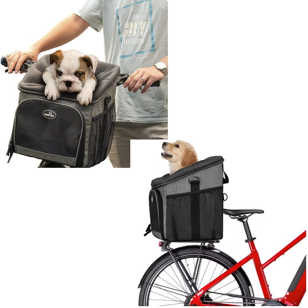 COMPATIBILE CON Bianchi TRASPORTINO PER CANI GATTI CONIGLI BORSA PER LA BICI ZAINO TRACOLLA PER ANIMALI TRASPIRANTE CON TAPPETINO E RINFORZI LATERALI MAX 5,5KG DIM.35X26X30.5 CM