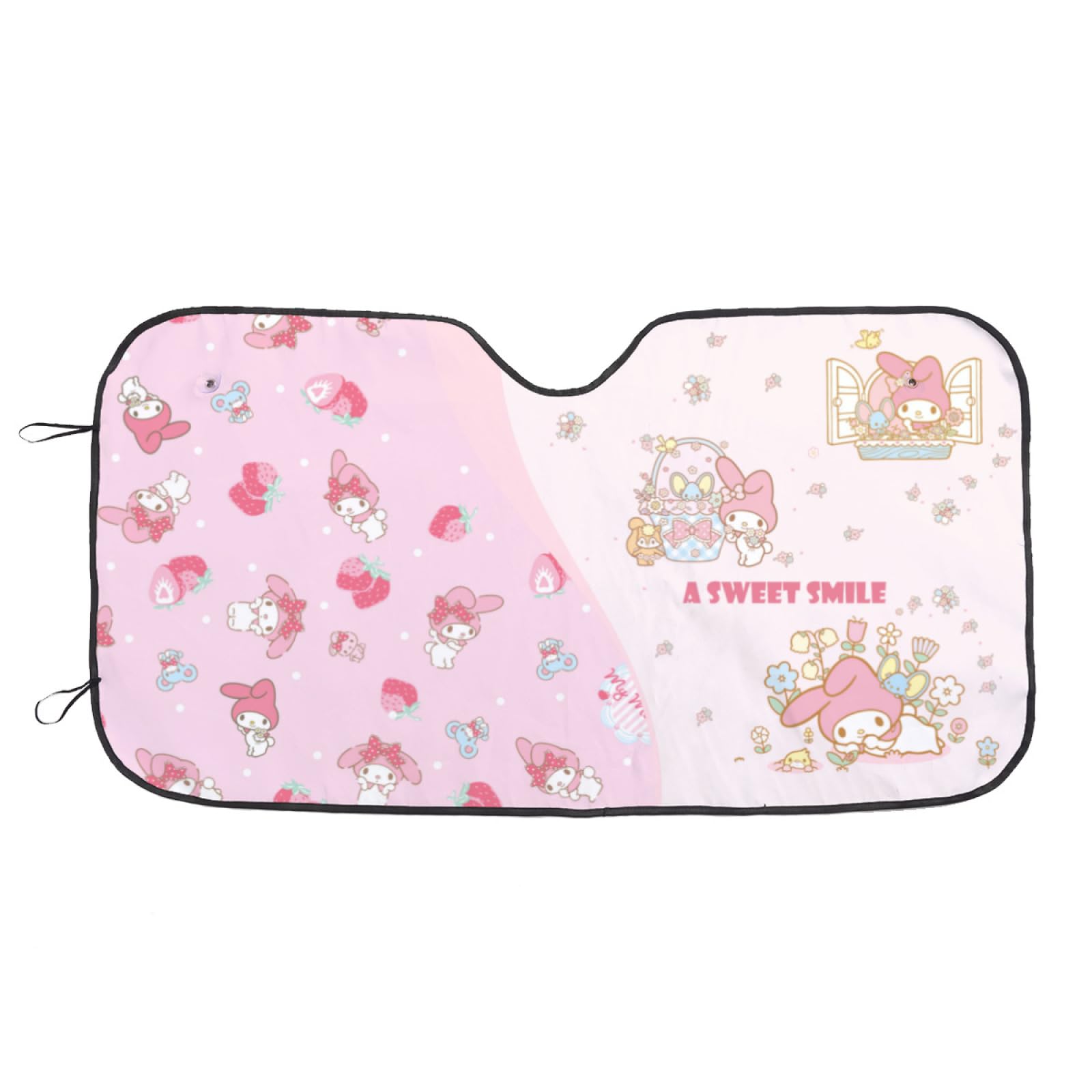 Anime Windshield Sun Shade Sunshade for Car Windshield Auto Sunshades Blocks UV Rays Sun Visor Protector-Small 51.2 x 27.5 in