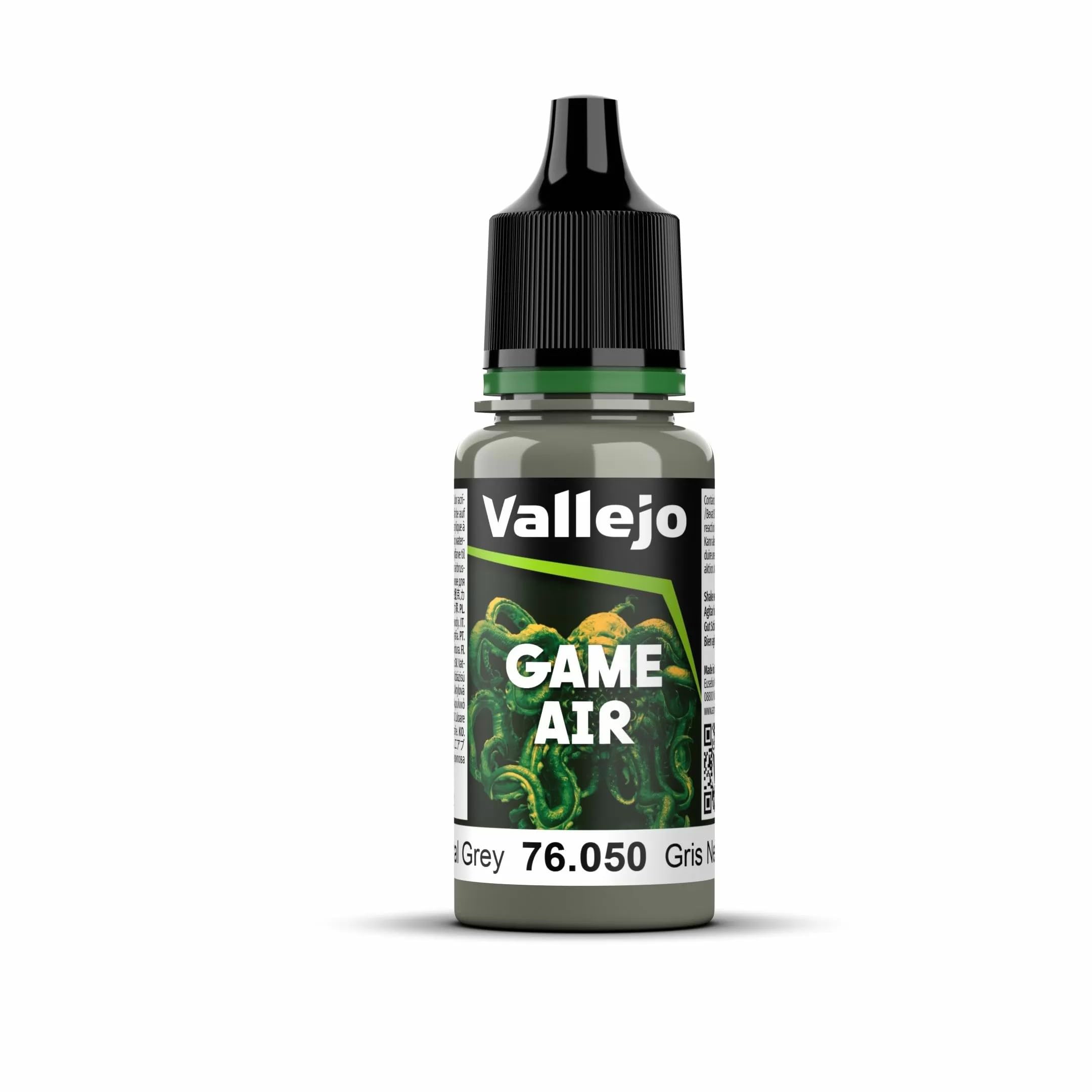 Vallejo AV Game Air 18ml - Neutral Grey Model Paint, VAL76050