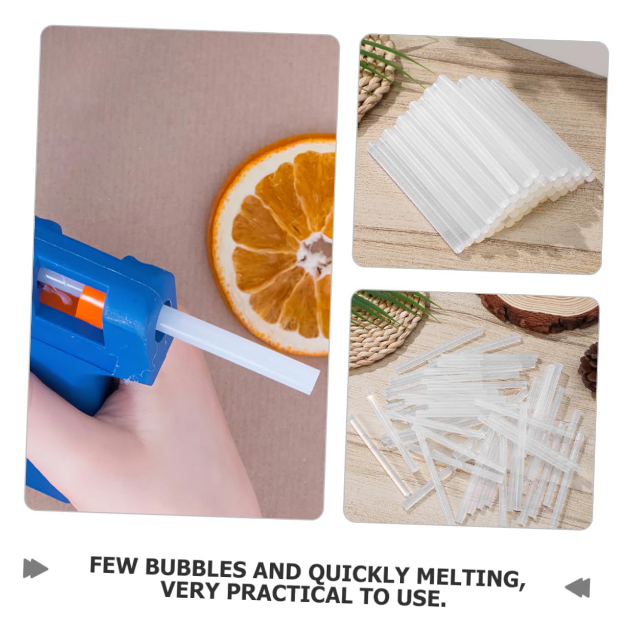 100pcs Hot Melt Glue Sticks High Adhesive Craft Glue for Projects for Repairs and Handcrafts Strong Bonding Performance