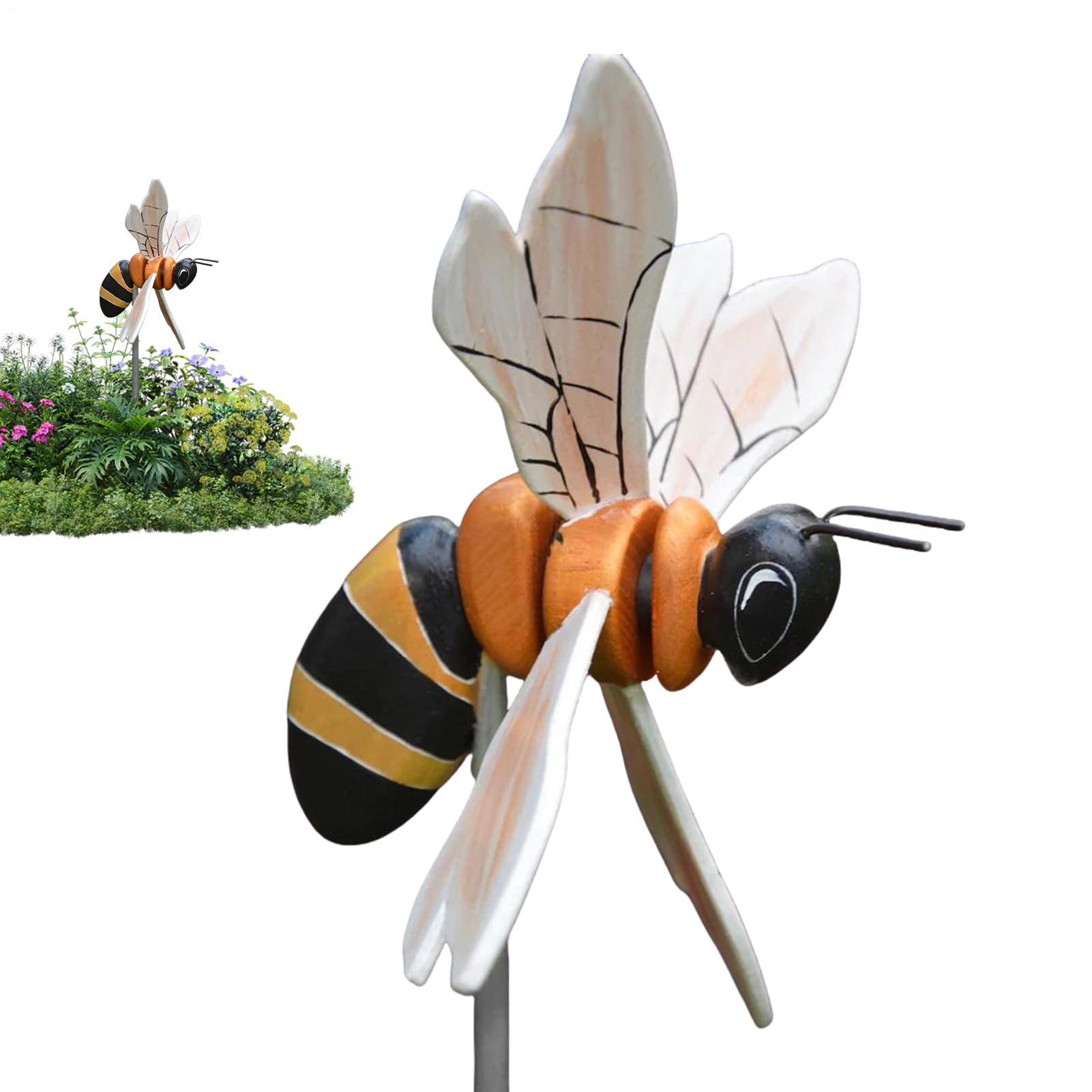 Carillon éolien extérieur suspendu et moulin à vent en bois pour déco jardin