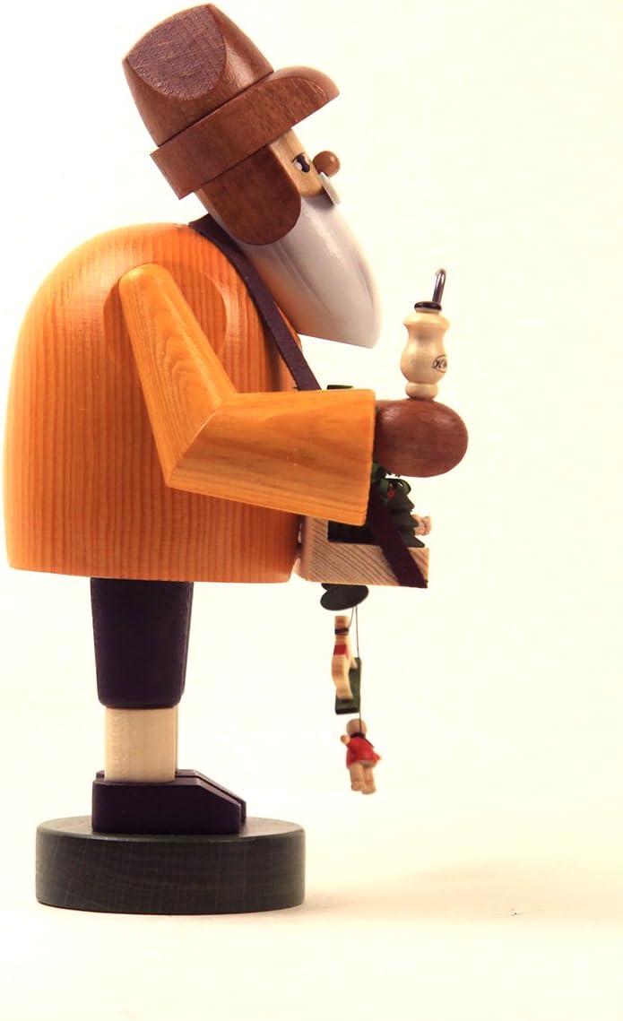 KWO Toy Vendor German Christmas Incense Smoker Handcrafted in Erzgebirge Germany