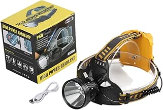 مصباح كشاف للراس قابل لاعادة الشحن اضاءة LED (متعدد)