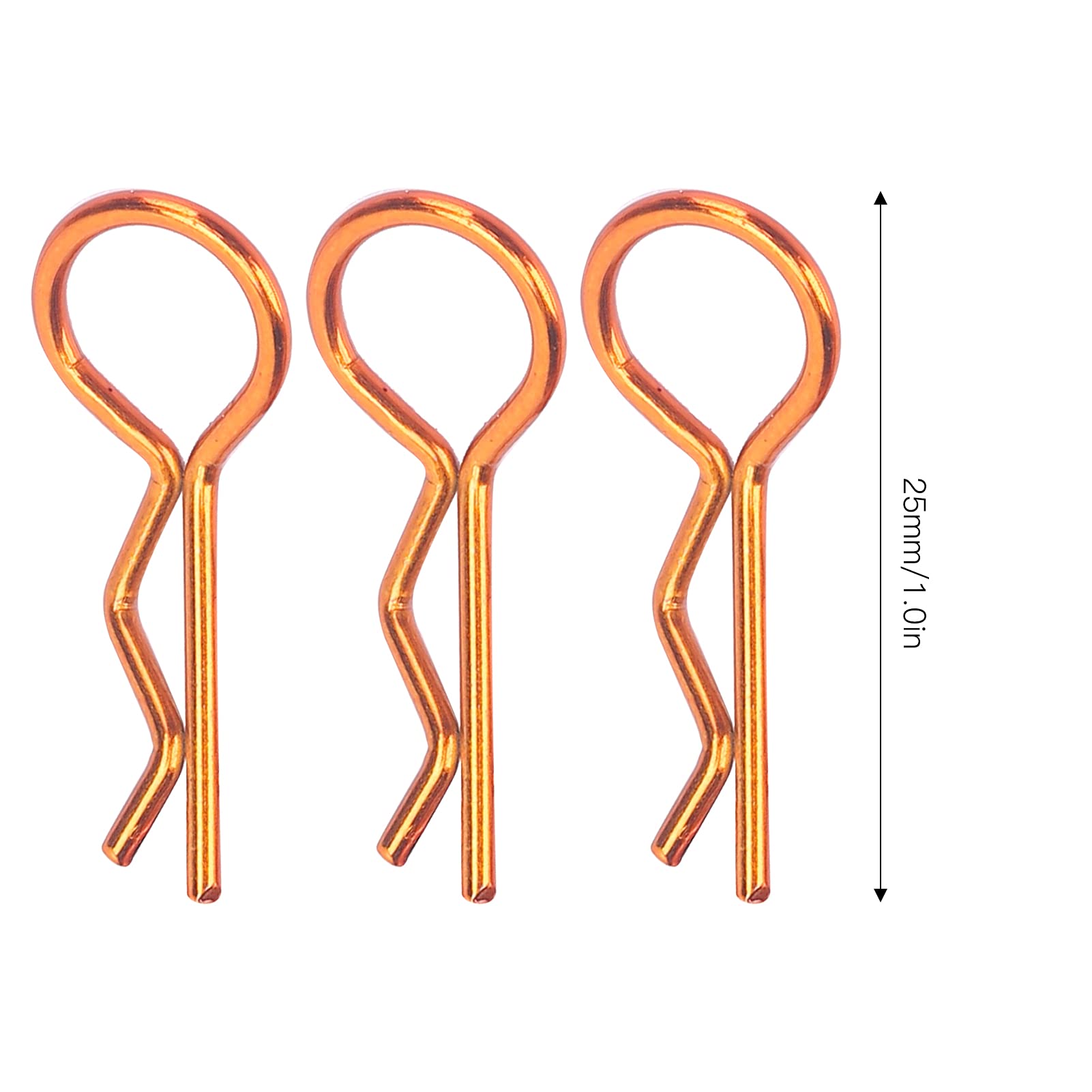 100 Stück RC Karosserieclips – Edelstahl, 24 Mm, Für 1:10 RC Autos, Universelle Ersatzstifte