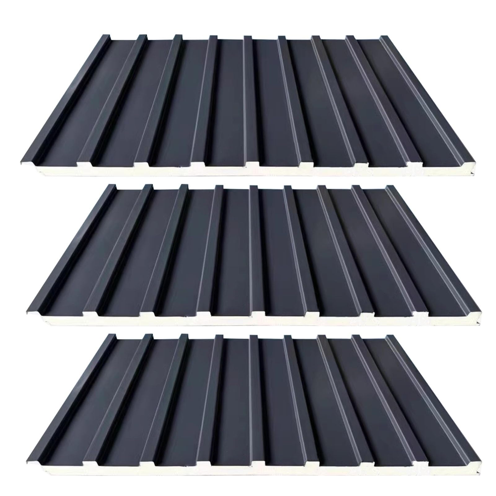 Lastre Ondulate per coperture, Pannelli per coperture in Alluminio, lastre Ondulate Isolate per coperture Impermeabili, pareti divisorie per Rivestimenti di tetti Esterni - 80/90/150/183/244