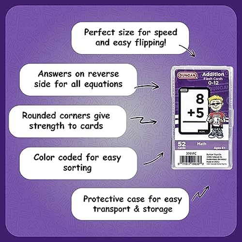 Miniatura 3 de Duncan - Tarjetas para practicar la suma, morado y blanco, (3701FC)