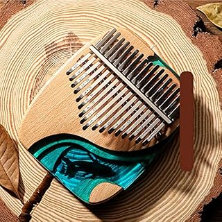 Kalimba Piano à pouce 17 touches en hêtre massif et résine époxy Kalimba portable avec marteau d’accordage, cadeau pour… - Les Beatles, Paul McCartney, John Lennon, RIngo Starr, George Harrison Kalimba Piano à pouce 17 touches en hêtre massif et résine époxy Kalimba portable avec marteau d'accordage, cadeau pour… – Image 6