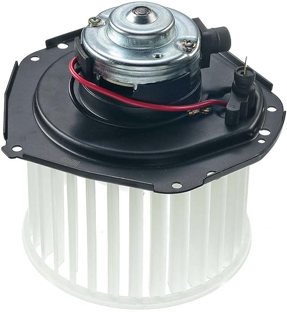 1pc HVAC Heater Air Conditioning Blower Motor Assembly Front Side Plastic with Fan Cage Wheel for GMC, for Chevy Male-Connector Gender Single Shaft Dush Prodected