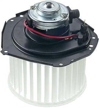 1pc HVAC Heater Air Conditioning Blower Motor Assembly Front Side Plastic with Fan Cage Wheel for GMC, for Chevy Male-Connector Gender Single Shaft Dush Prodected