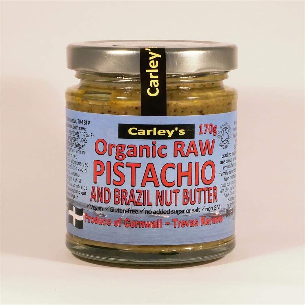 Raw Pistachio Nut Butter, Organic 170g (Carley's)Soil AssociationSoil AssociationSoil Association