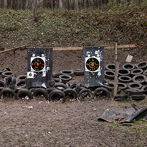 12×12 Inch Shooting Targets, 10 & 20 & 40 Pack Adhesive Shooting Targets Reactive Self Stick Splatter Paper - Gun - Rifle - Pistol - Airsoft - Bb Gun - Pellet Gun - Air Rifle #TOP6