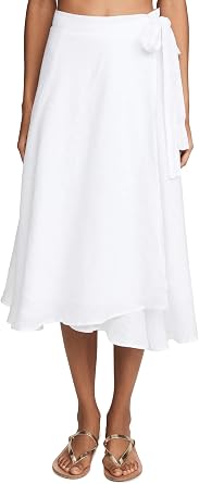 Vitamin A Womens Lana Skirt Ecolinen Gauze White MD One Size