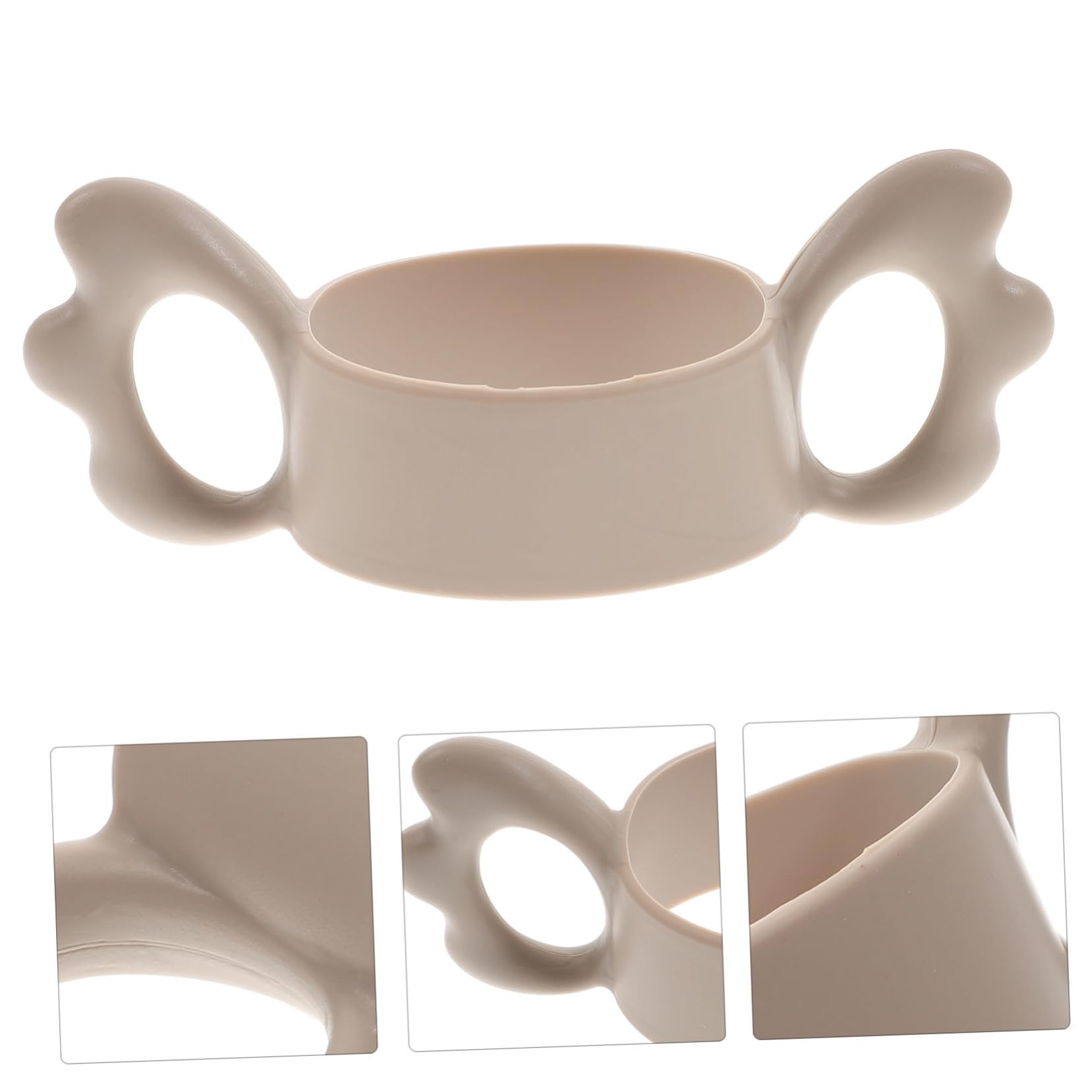Asa de Silicona para Biberón de Cuello Ancho, Color Café | Asa para Biberón de Silicona, Antideslizante y Fácil de Limpiar, para Botella de Ñiño