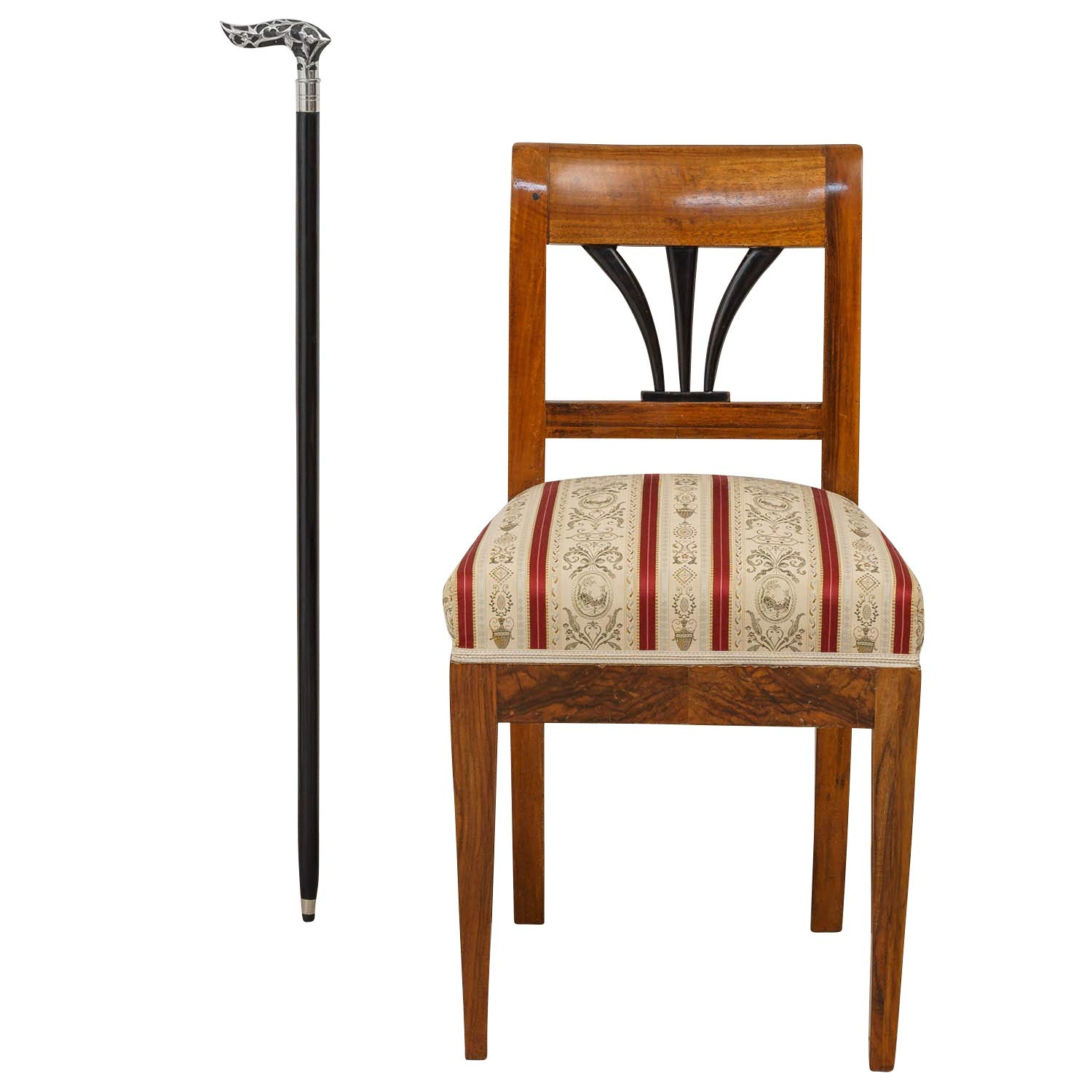 aubaho Bastón Palo para pasear bastón de Senderismo Metal Madera Estilo Antiguo 94cm