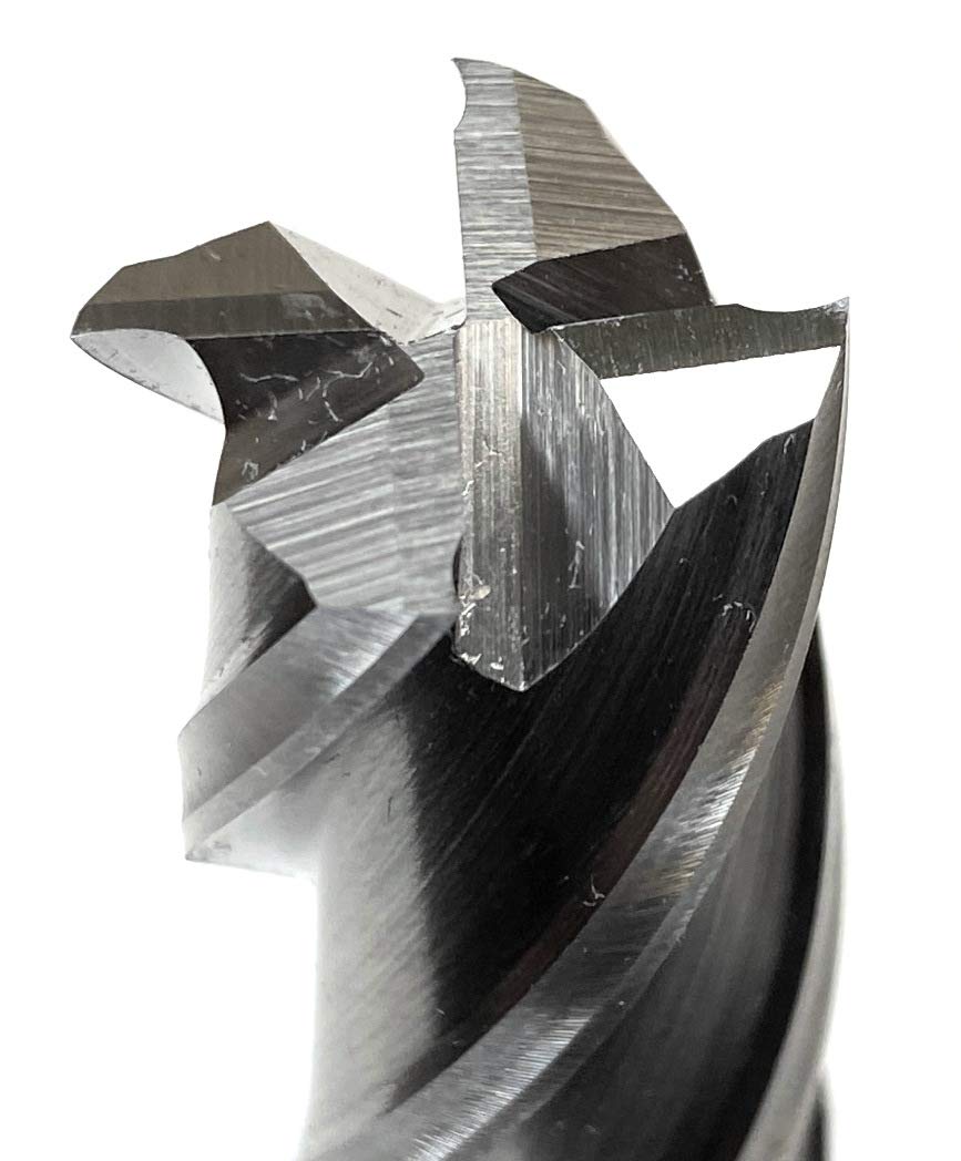 Hhip 4 Flûte à une seule extrémité Centre Coupe End Mills (différentes options de taille et de type de matériau), 3/4" Dia x 1/2" Shank, 1