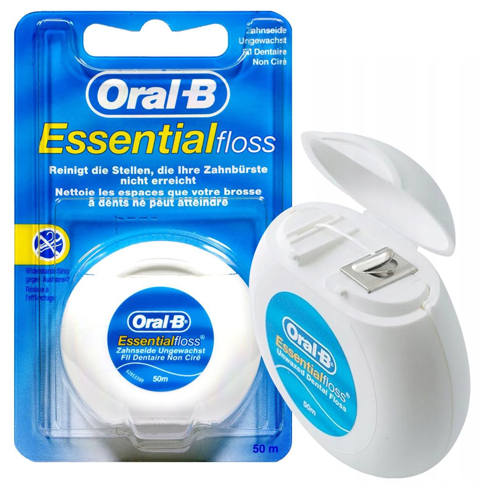 Oral-B Essentialfloss Ungewachst (Zahnseide), 1 Stück