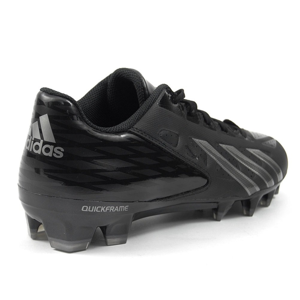 adidas Filthy Quick Low Football Cleat (11.5, Black/Black/Titanium)