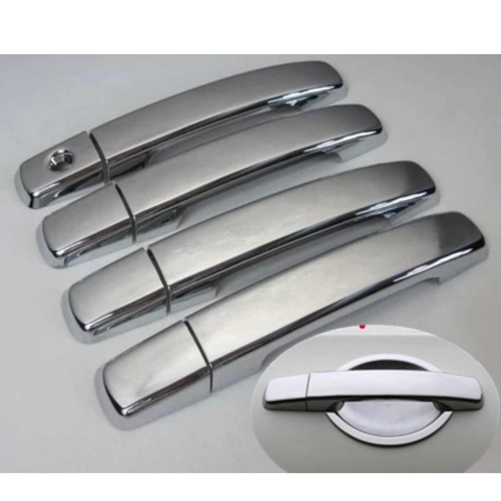 Poignées de porte pour Nissan Qashqai 2007-2013 : couvercles ABS chromés