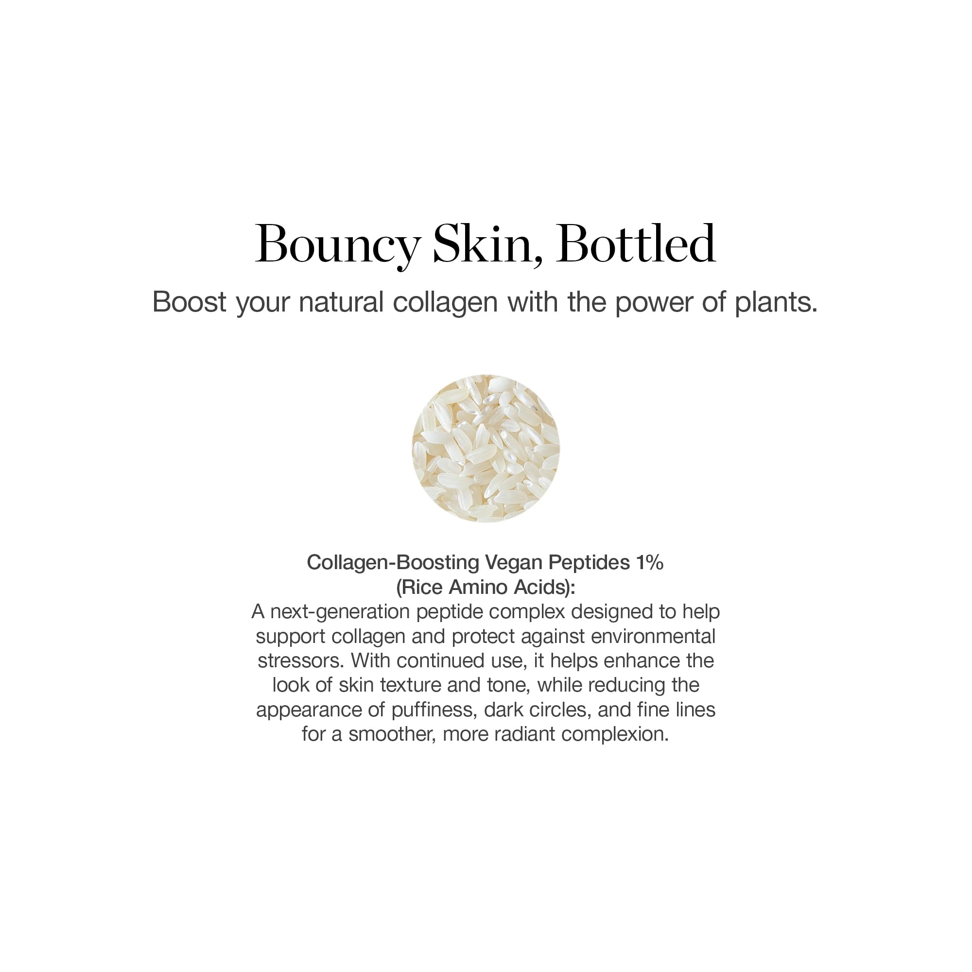 Ogee Vegan Collagen Boost Elixir - Peptides Serum for Face - Boosts Collagen Production By 150% - Certified Organic Firming & Smoothing Facial Serum, 15 ml