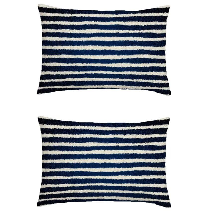 Housse de coussin 80x100cm lot de 2 violet, le cadeau idéal pour décoration de salon