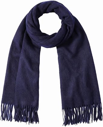 Winter Wool Scarf Shawl Wraps for Women Thick Solid Scarves Warm for Cold Weather Fashion Wrap for Men