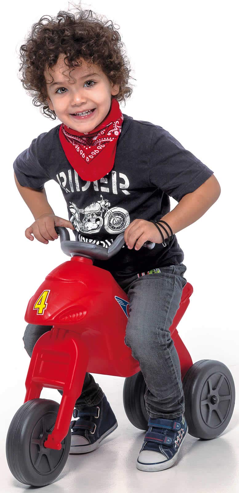 Rutscher Motorrad Fahrzeug 4 Maxi Kinder Laufrad Lauflernrad rot