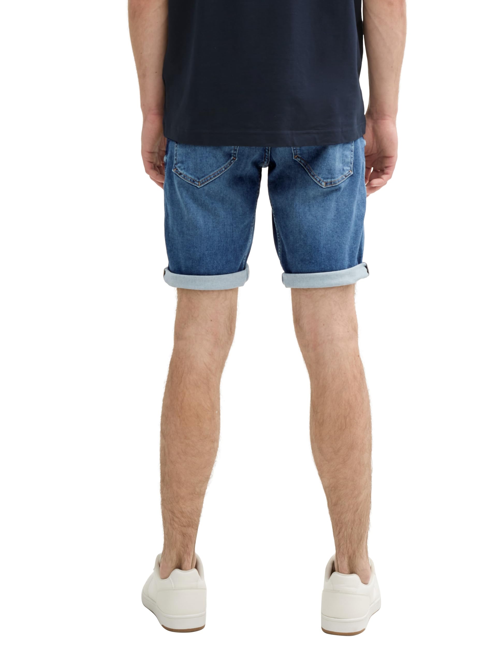Tom Tailor Herren TTJOSH Regular Slim Jeans Shorts mit Superstretch