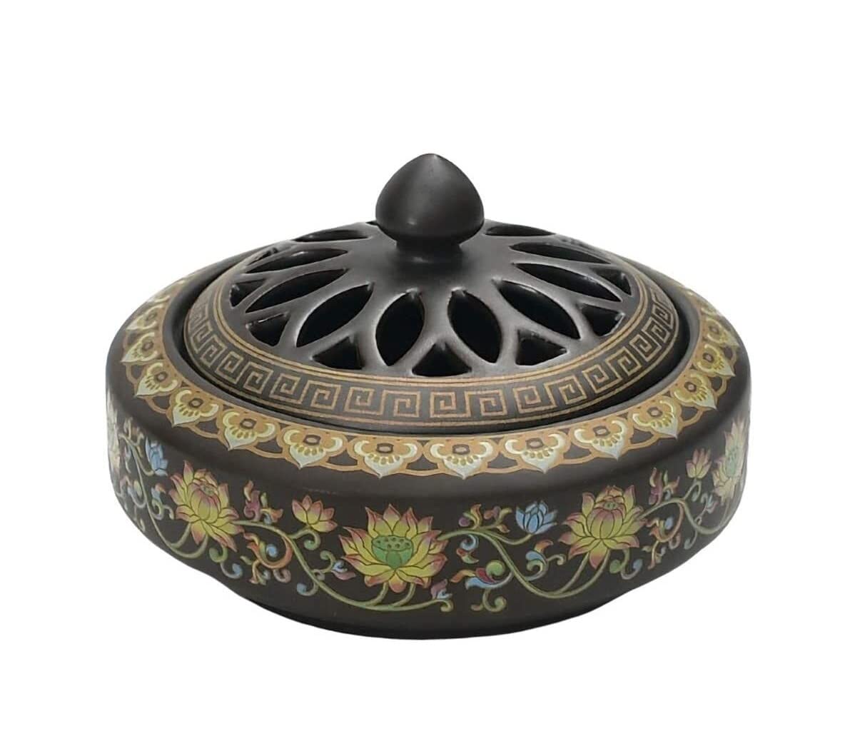 Incense Burner Ceramic Incense Burner Porcelain Home Interior Censer Holder For Meditation Relaxing Accessories Home Decor