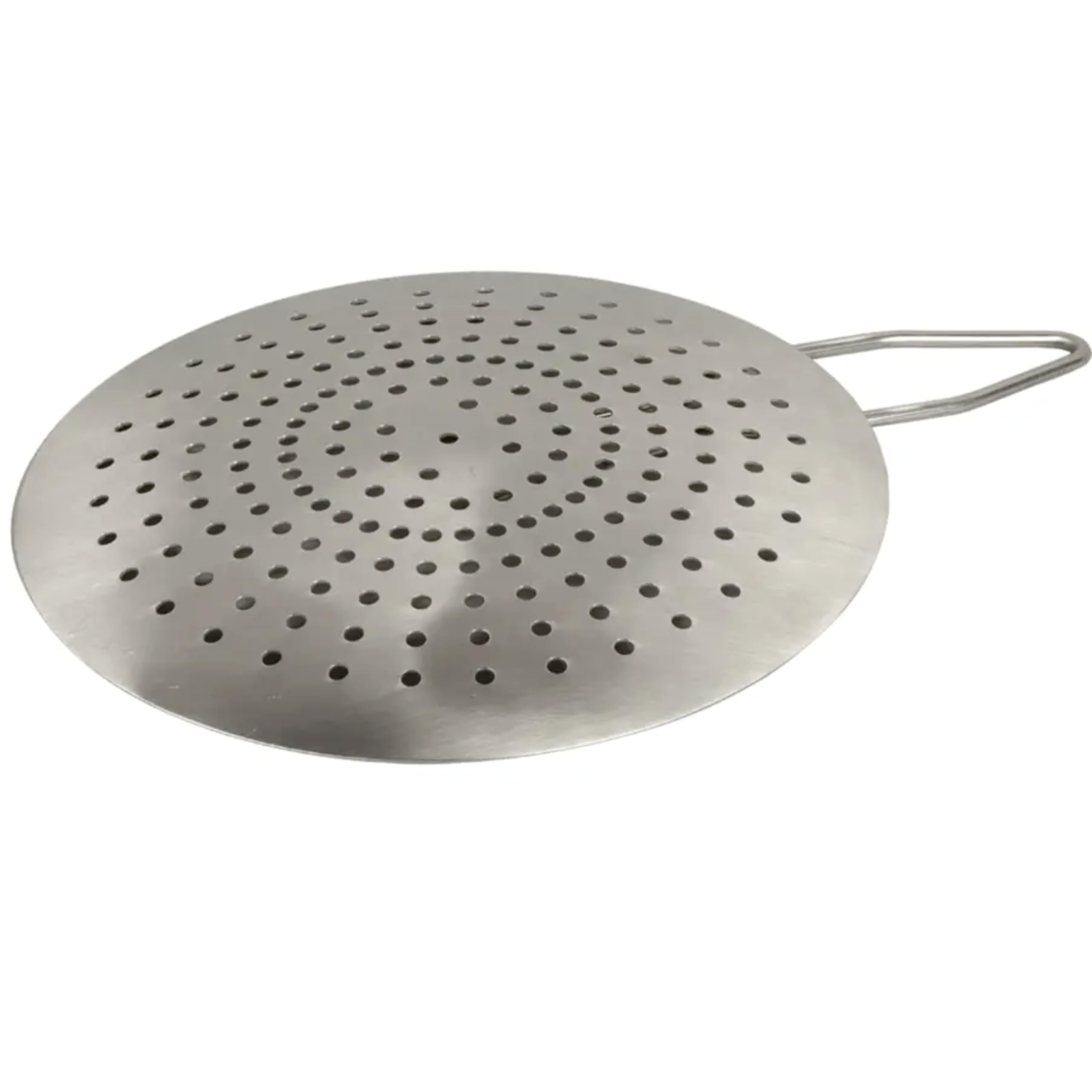 FSE 373-FM2301 Kettle Strainer, 9" Perforated Stainless Steel, 3/16" Hole Size for Fast Drainage, Durable Rust-Resistant Design, Ideal for High-Volume