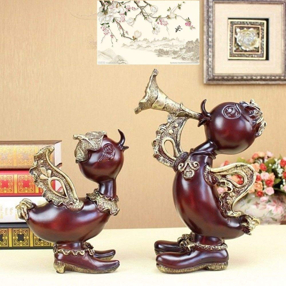 Statue de canard créative pour égayer un bureau austère ou une voiture
