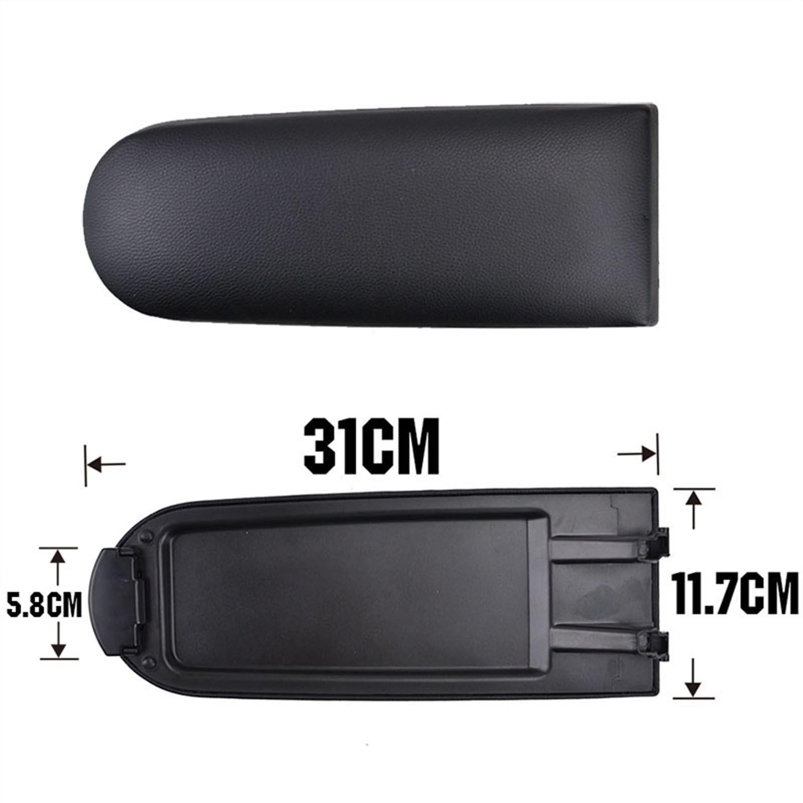 WILSEM Couvercle Loquet D'accoudoir Couvercle De Boîte Rangement Console Centrale De Voiture pour Skoda pour Rapid 2012 2013 2014 2015 2016 2017 2018 Accoudoir