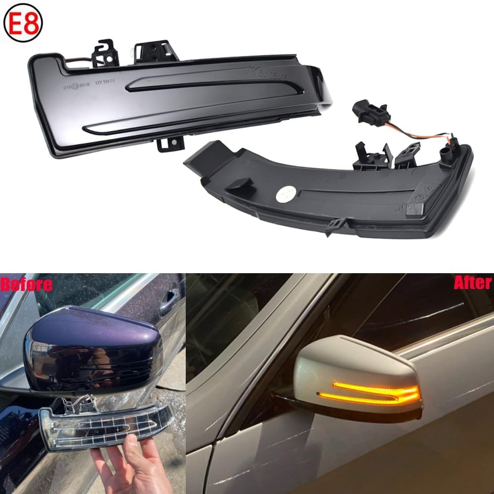 Dinamici giallo blu LED indicatori di direzione per A B E C CLA GLA GLK S CLS Class W176 W246 W212 W204 C117 X156 X204 W221 W218