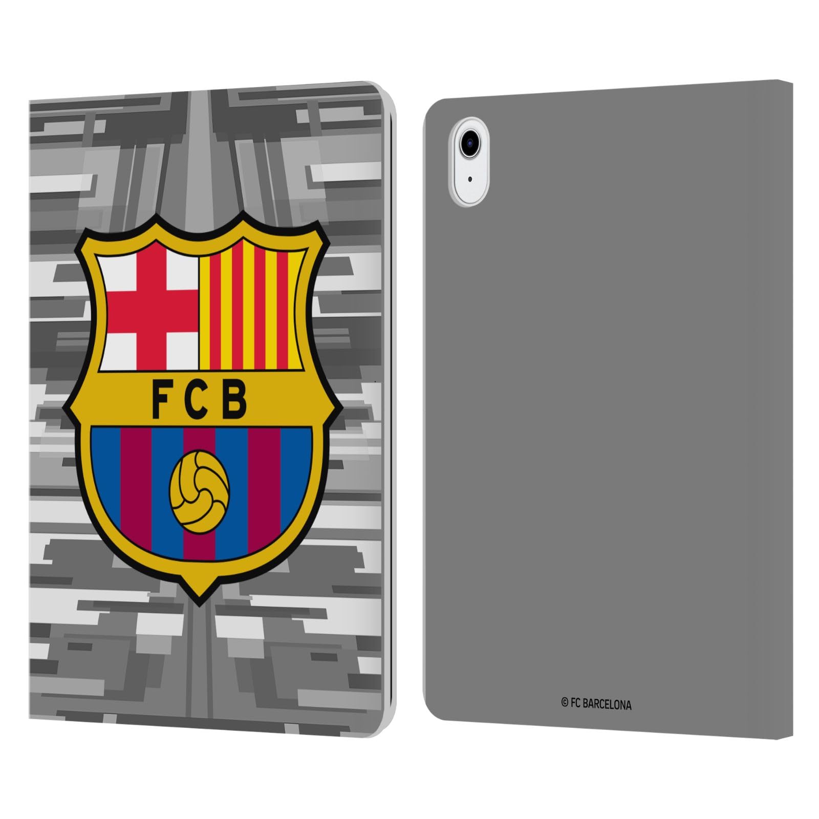 Funda de cuero iPad Air 2022 FC Barcelona con acabado elegante Head Case Designs 7