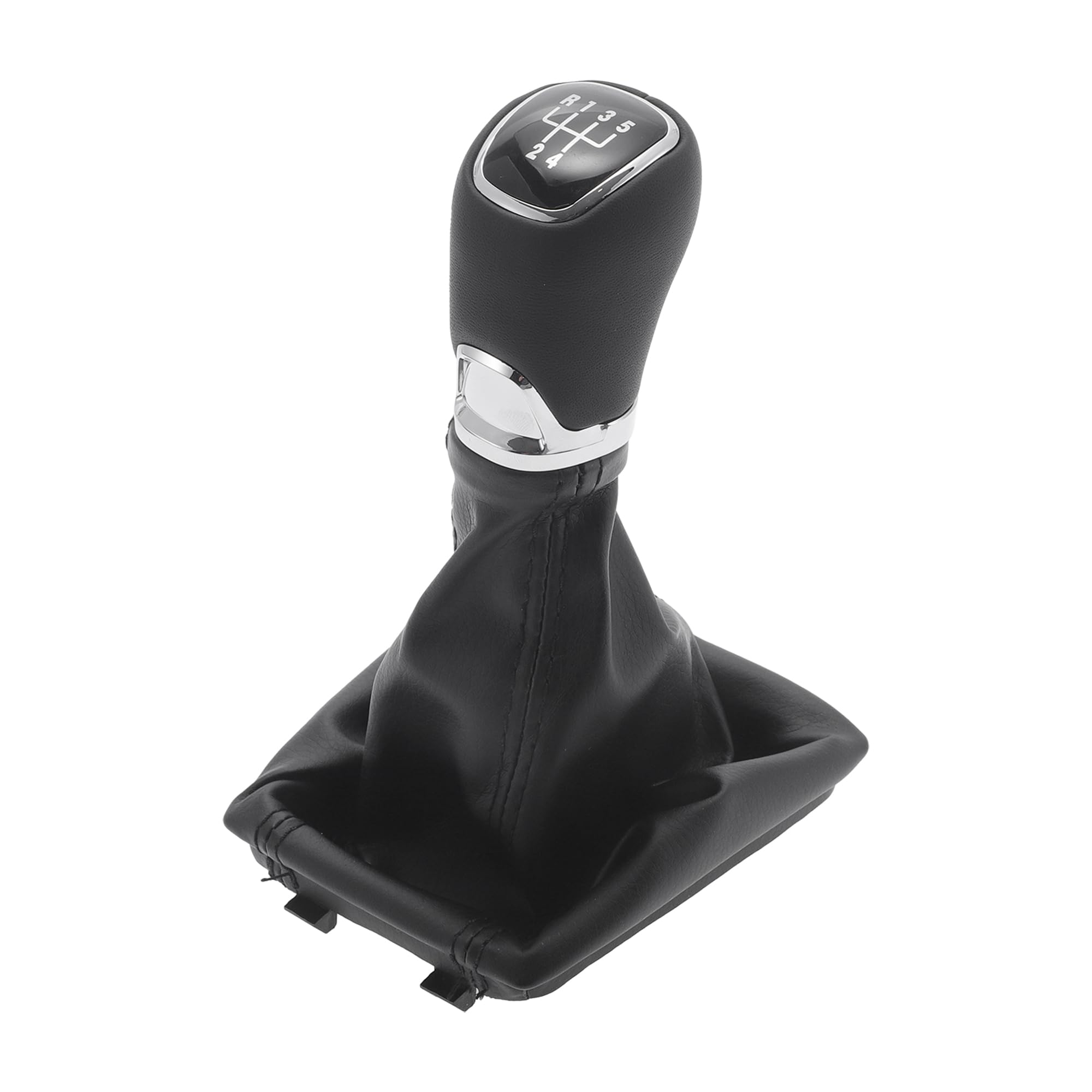 Pomello Del Cambio Manuale A 5 Velocità Per Skoda Octavia 12-21 | Nero, Plastica, Finta Pelle, 1Pc, Adatto Per Skoda Octavia 3 III 5E, Sostituzione Pomello, Facile Installazione