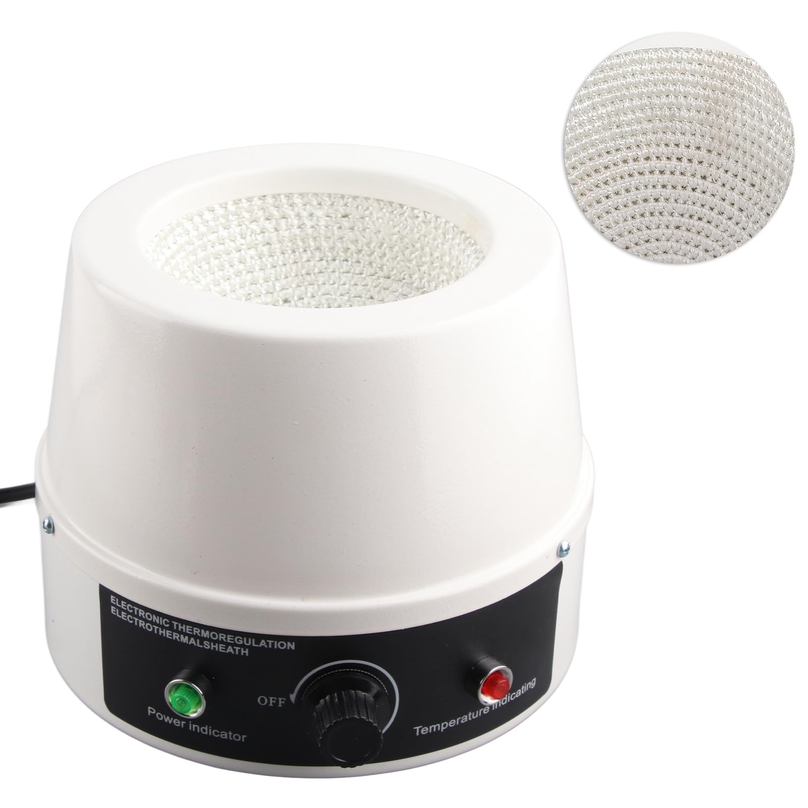 01 Laboratoire Manteaux Chauffants,Électrique Chauffe-Ballon 500/1000ml,Laboratoire Thermostatique,Veste chauffante électriqueContrôle température,pour Industries,médecine TEM Max 380℃(11)