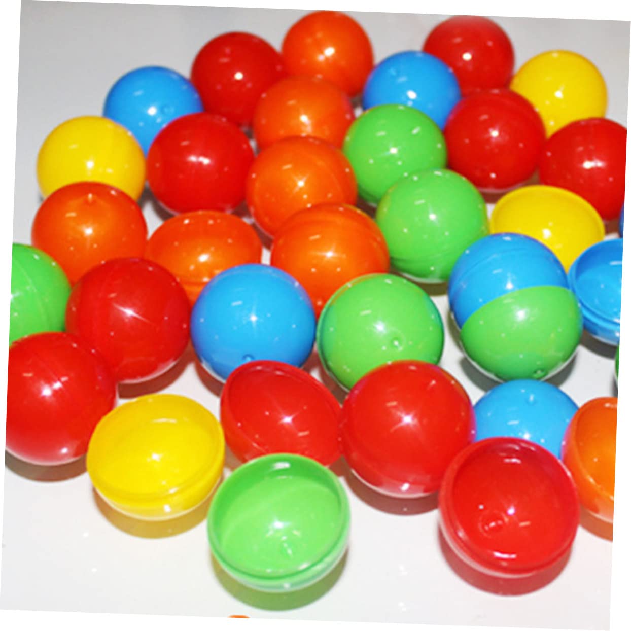 VICASKY 3sets Colorful Raffle Balls 100/pack 2.5cm Game Balls Numbers Party Game Smooth Plastic Material 20pcs*3