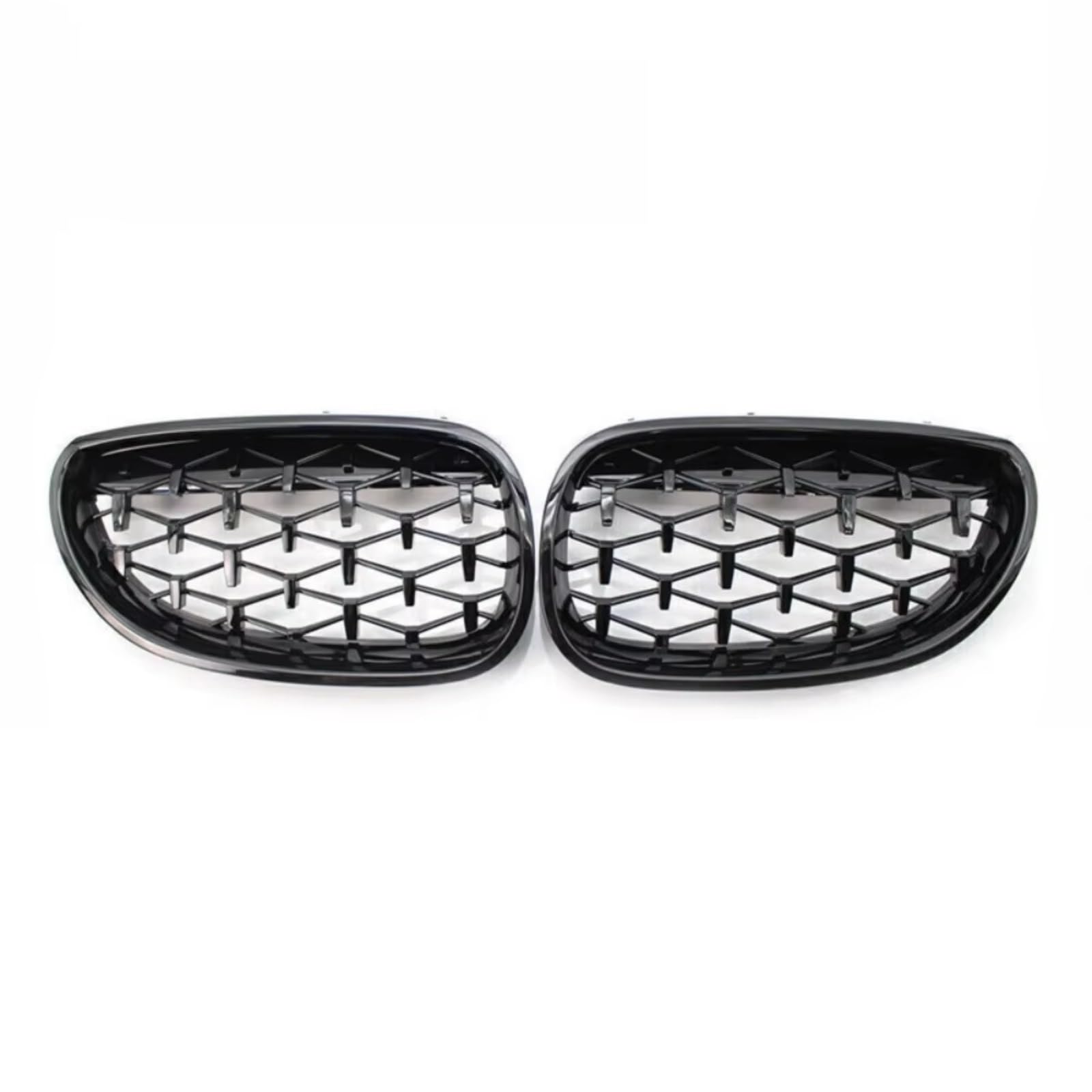 Grille avant E60 E61 Série 5 2003-2009 calandre de course style diamant noir brillant