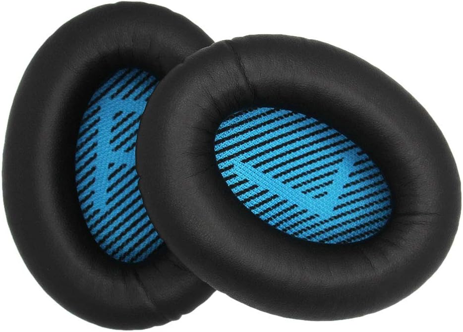 Replacement Ear Pads Ear Cushions for Bose QuietComfort QC15 QC25 QC35 Over Ear Headphones Earmuff Cushion Protein Material,1 Pair