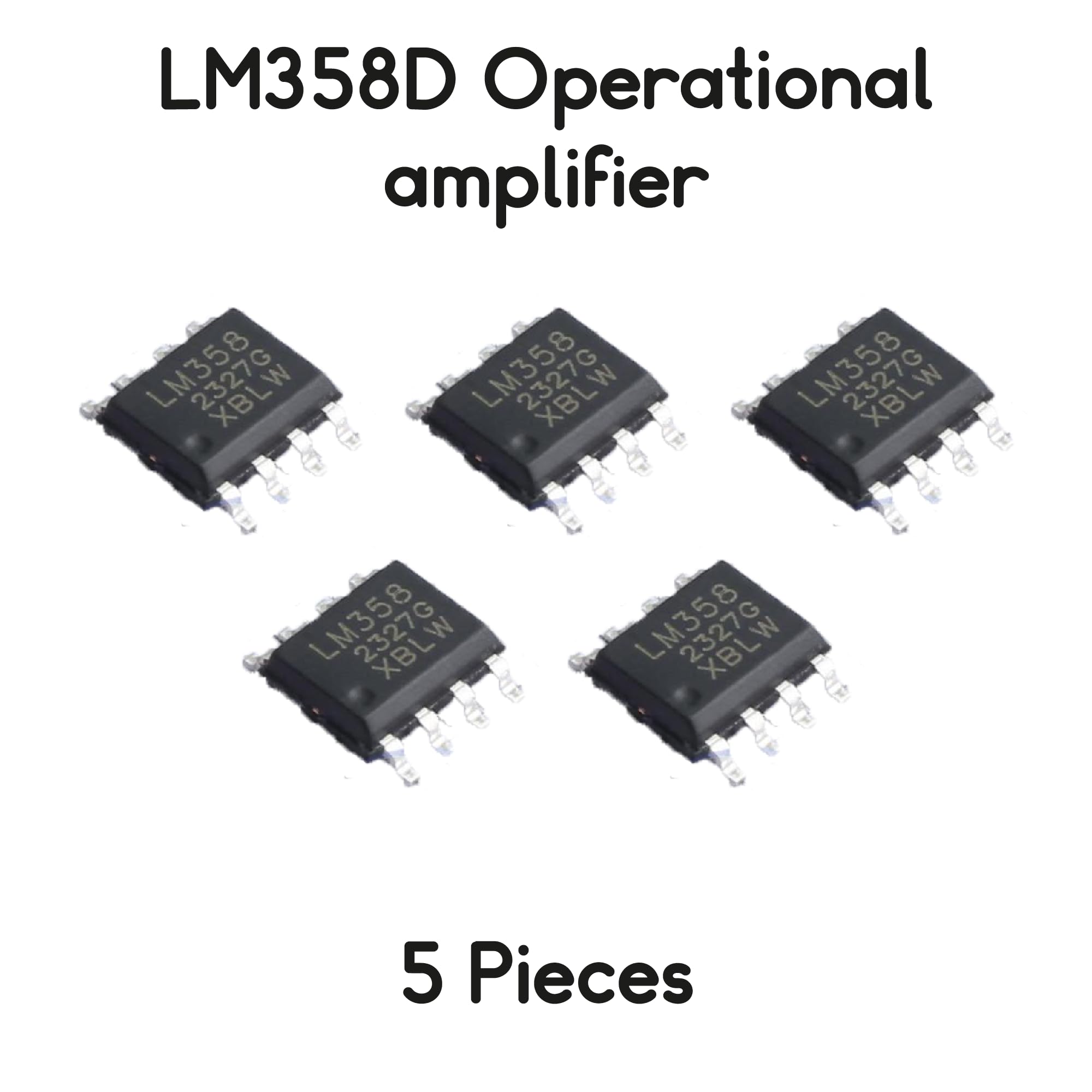 5 PEZZI LM358D amplificatore operazionale SMD SOP-8