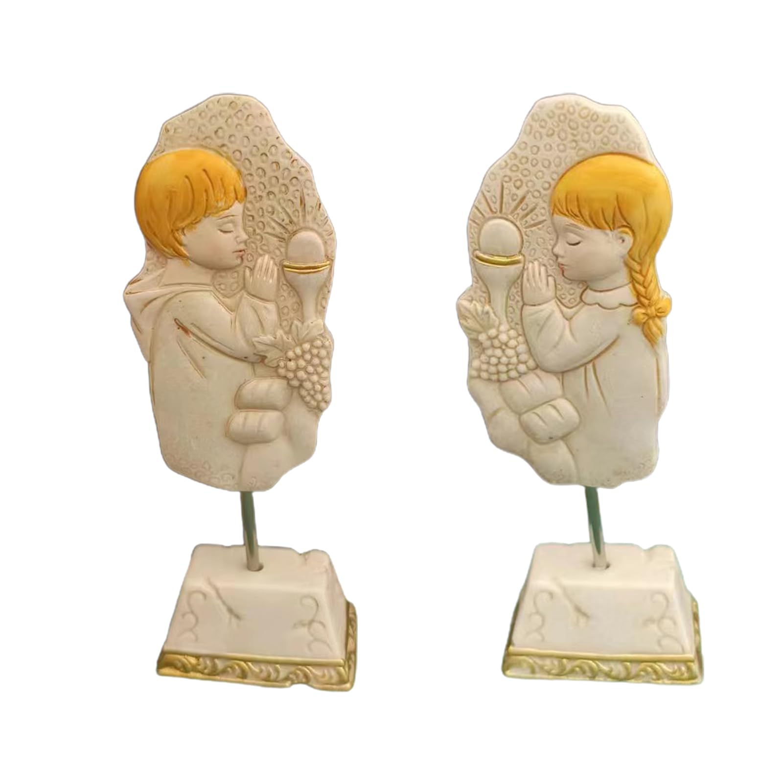 YPBEW 1pcs / 1pair Praying Figurine Girl Boy Praying Decoration for Home Bedroom Dormitory Party Decoration Figurines