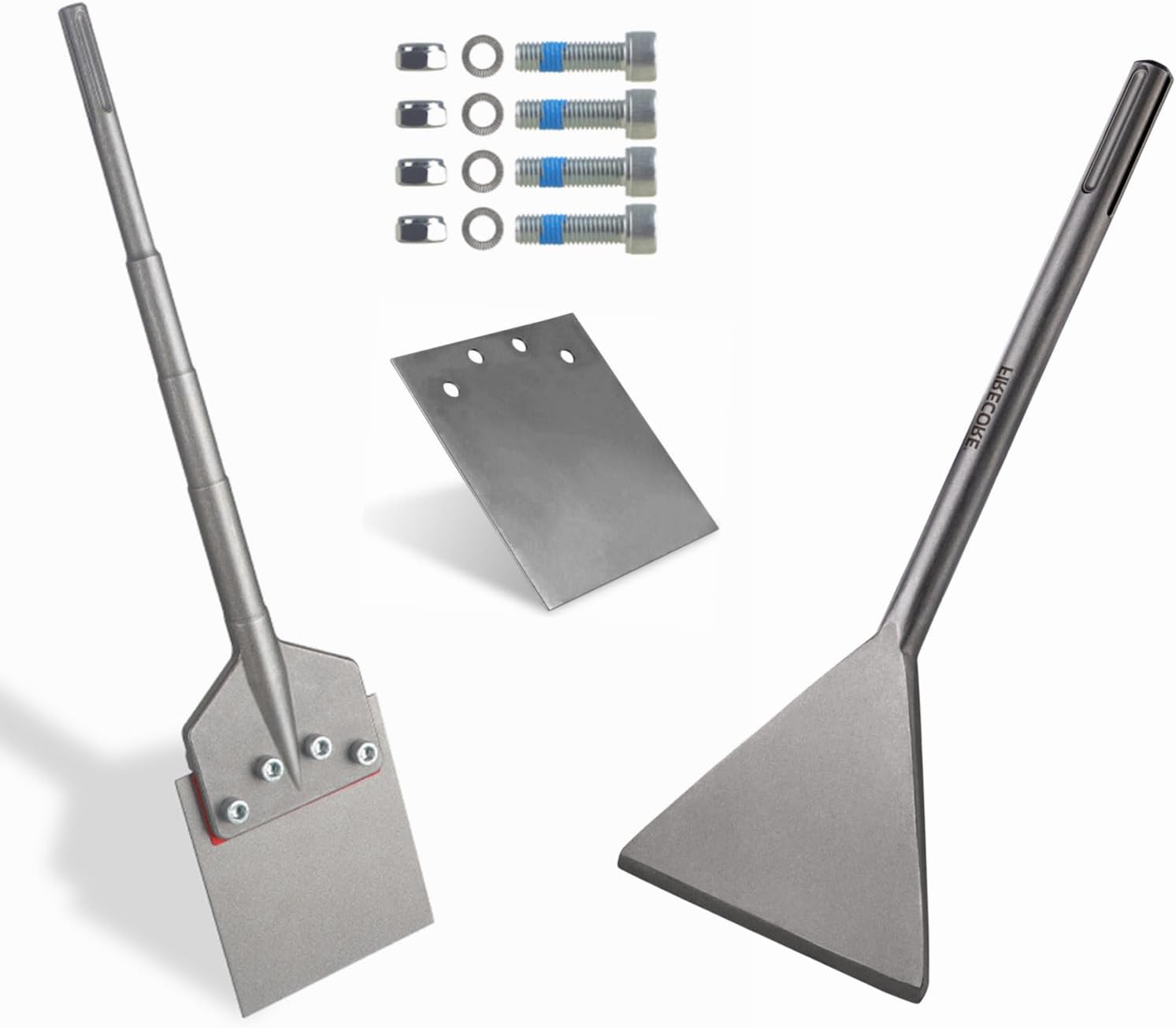 SDS Max Floor Scraper with Replaceable Blade 6 Inch Thinset Removal Chisel Bits for SDS Max Rotary Hammer Drill, SDS Max Chisel 6 Inch by 16 Inch Tile Removal Bits