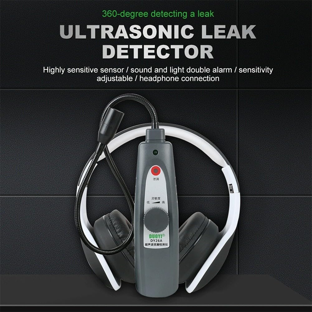 Detector de fugas de vacío ultrasónico para HVAC y automoción, detector de fugas, medidor de fugas de presión de aire, agua, gas, herramienta de diagnóstico de vacío