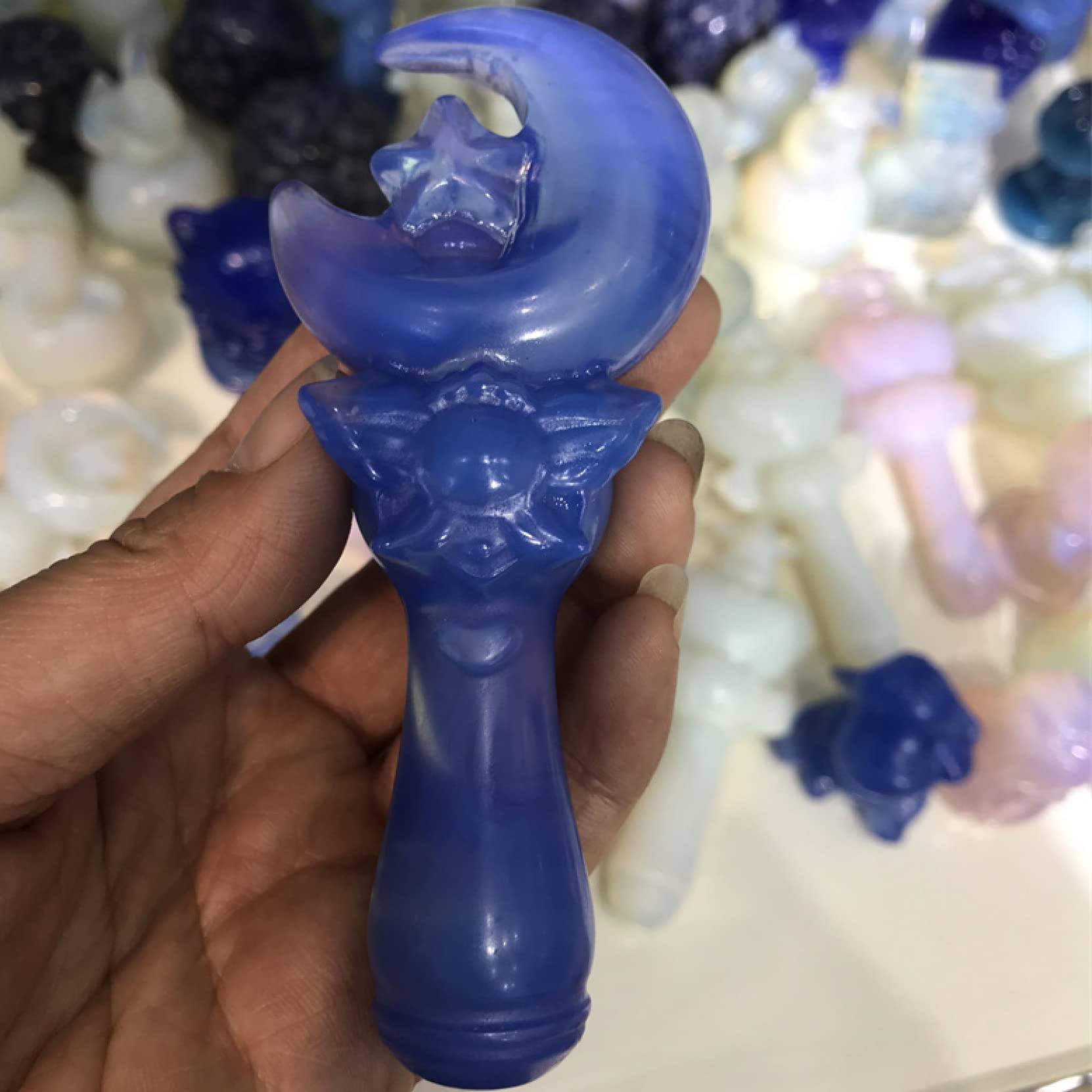 Amazon.co.jp: 天然水晶 クリスタル ストーン ラージ フェアリー