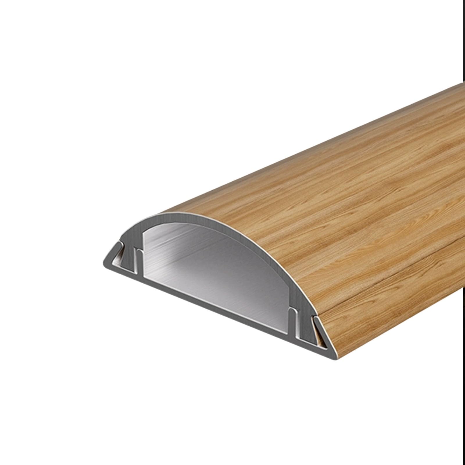 Metalowa Osłona Kabli 100cm Długie Mocne Samoprzylepne Osłony Kabli Podłogowych do Biur Domów Magazynów Dziedzińców(Yellow,50 * 14mm/1.96 * 0.55in)
